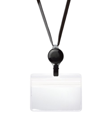 ソニック　プロ耐リール　吊下げ名札　防水チャック　黒　NF－2184－D