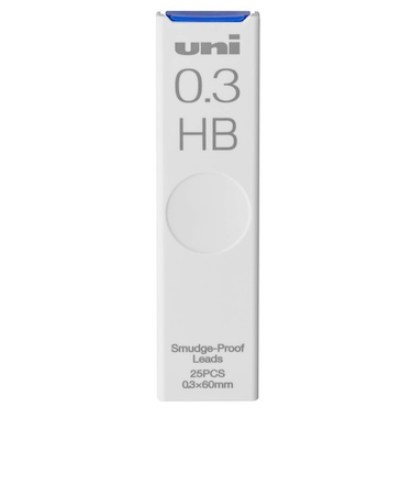 三菱鉛筆　シャープ替芯　ユニ　ULS0325HB　0.3mm／HB