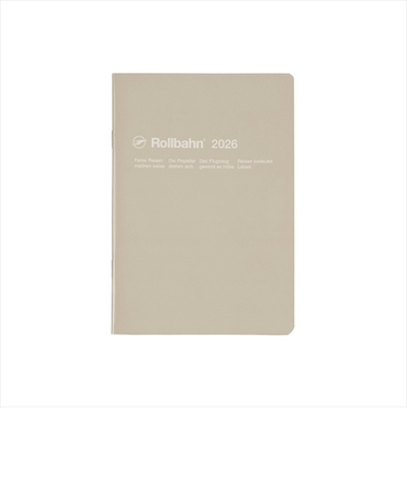 【2025年10月始まり】　デルフォニックス（DELFONICS）　ロルバーンノートダイアリー　B6　マンスリーブロック　160072_191　グレージュ　月曜