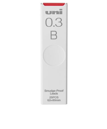 三菱鉛筆　シャープ替芯　ユニ　ULS0325B　0.3mm／B