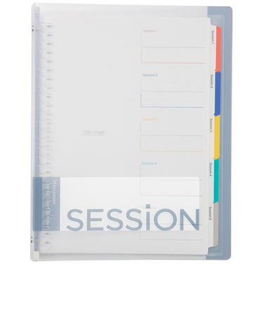 マルマン（maruman）　セッション　B5　プラスチックバインダー　クリア　F310－98