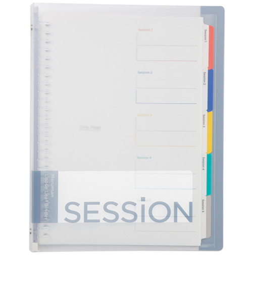 マルマン（maruman）　セッション　B5　プラスチックバインダー　クリア　F310－98