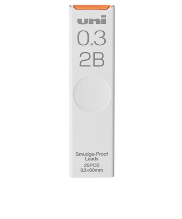 三菱鉛筆　シャープ替芯　ユニ　ULS03252B　0.3mm／2B