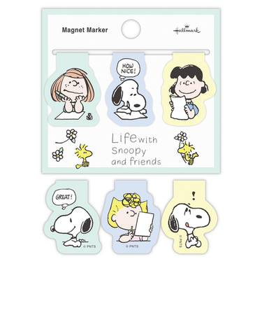 ホールマーク（Hallmark）　　Life　with　Snoopy　and　Friends　マグネットマーカー　グリーン