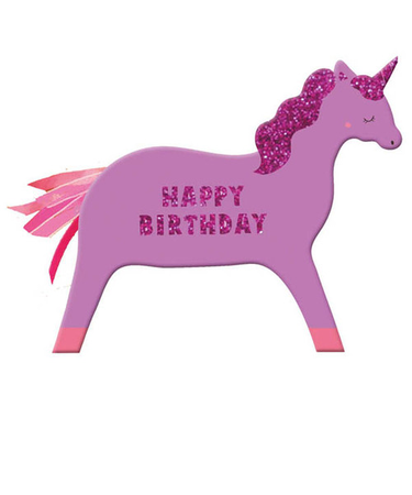 グリーティングライフ　バースデートイクッションカード　EC－19　ユニコーン