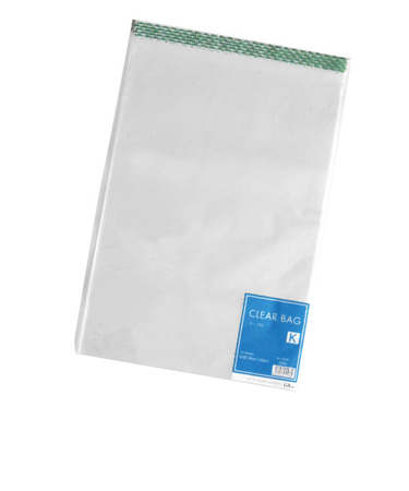 ベルベ　クリアバッグ　テープ付　K　43×30cm　10枚入