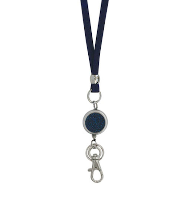 エイワイジュディ（A.Y.Judie）　ネックストラップ　リール付　グリッターサテン　S2‐023‐75　ネイビー