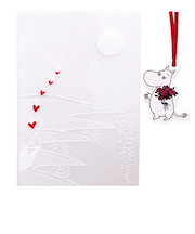 インディゴ MP673 シースルーバッグ M ハート ホワイト 8枚入