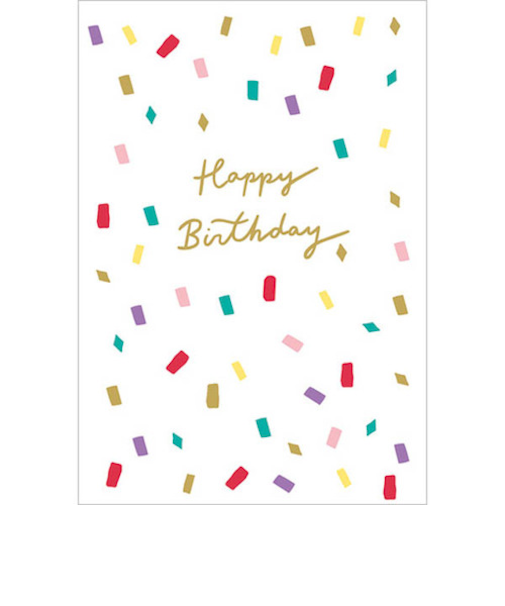 グリーティングライフ　シックバースデープレスカード　MM－296　コンフェッティ