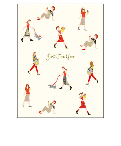 グリーティングライフ　フォーユーリトルピープルカード　YD-10　ガール