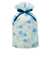 包む　巾着　グリタリングフラワー　L　T-2855-L　ブルー