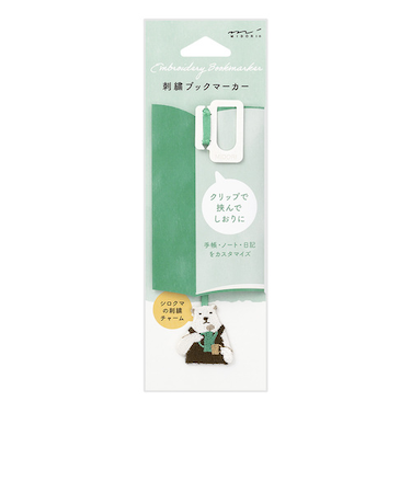 ミドリ（MIDORI）　ブックマーカー　刺繍　62328006　シロクマ柄