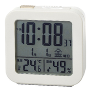 クレファー(CREPHA) プラスデコ センサー付き 電波デジタルクロック IAC5667IV アイボリー