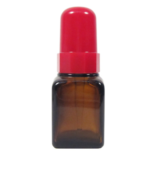 角型スポイト瓶　茶　60mL