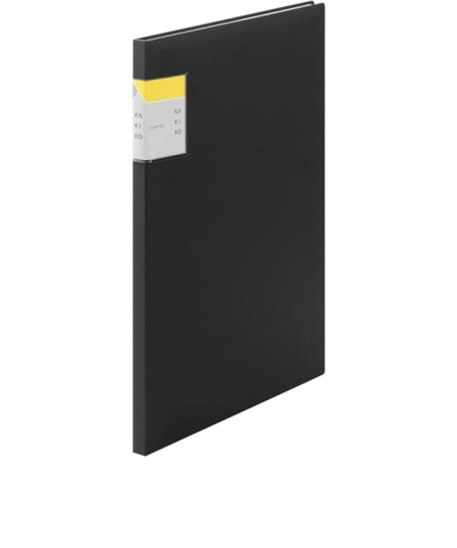 キングジム（KING　JIM）　クリア－ファイル　カキコ　20ポケット　8632　黒