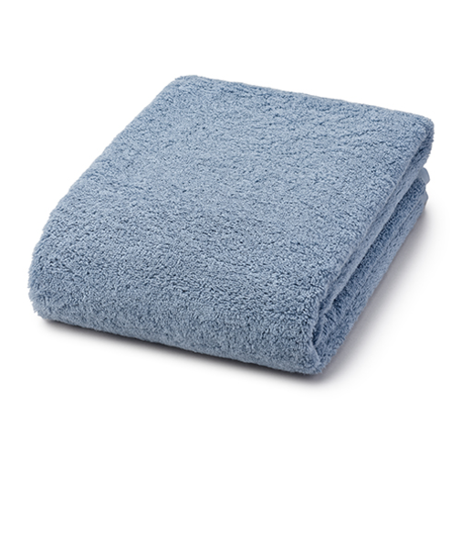 ハンズオリジナル　ふかふかバスタオル　60cm×120cm　ライトブルー