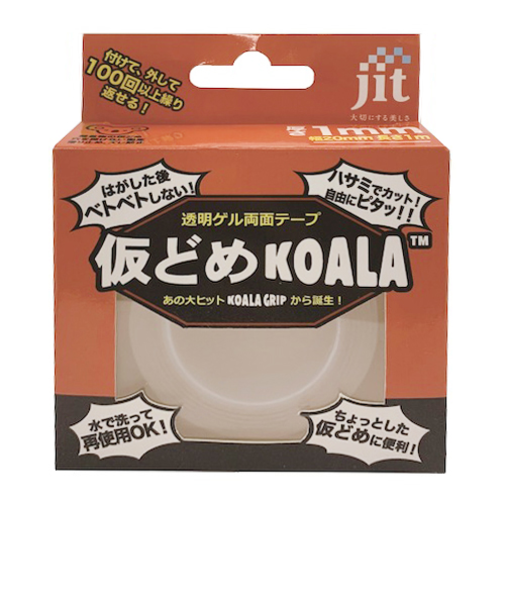 ジット　透明ゲル両面テープ　仮どめコアラ　1mm厚　JK－02