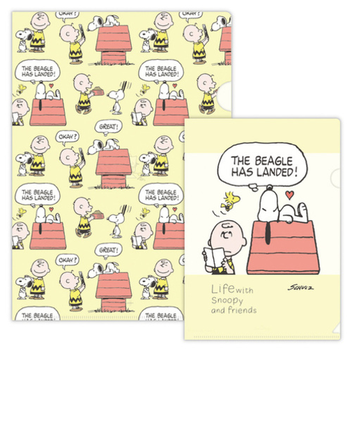 ホールマーク（Hallmark）スヌーピー　Life　with　Snoopy　and　Friends　クリアフォルダセット　イエロー