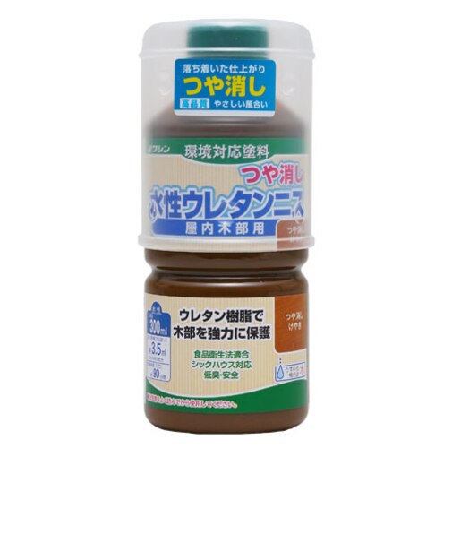 ワシン　水性ウレタンニスつや消し　300mL　けやき