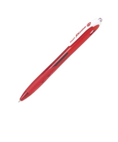 パイロット（PILOT）　レックスグリップ　ボールペン　極細　0.5mm　レッド