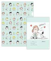 ホールマーク（Hallmark）　クリアフォルダセット　Life　with　Snoopy　and　Friends　スヌーピー　831059　グリーン　スヌーピー