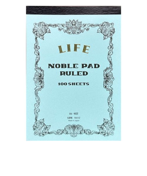 ライフ　ノーブルパッド　B6　横罫　N412