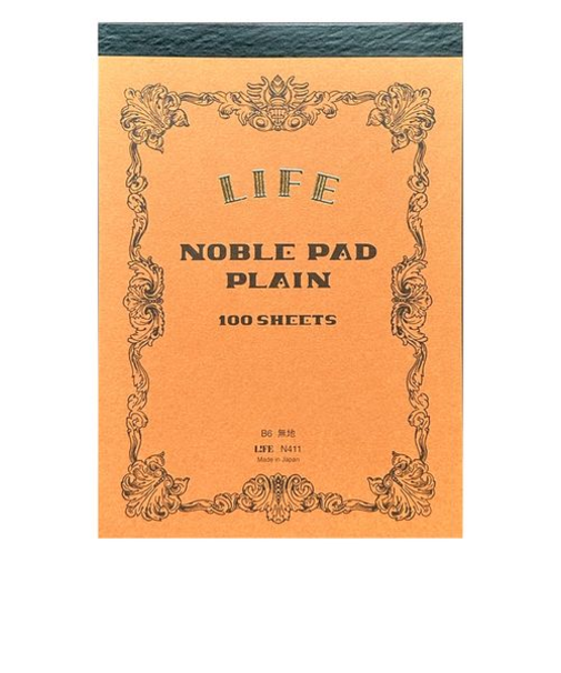 ライフ　ノーブルパッド　B6　無地　N411