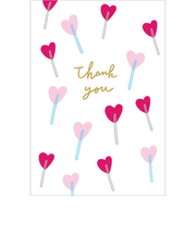 グリーティングライフ　シックサンキュープレスカード　MM－299　ハートキャンディ