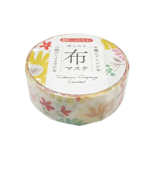 包む　マスキングテープ　布マステ　15mm幅　TM0B3　和花