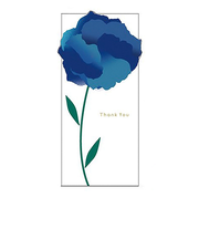グリーティングライフ　MONA　グラデーション　サンキューフラワーカード　MA－14　ブルー