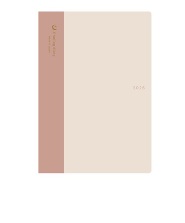 【2025年12月始まり】　レイメイ藤井　ちょいログダイアリー　B6　マンスリーブロック＋フリーデイリー　RFD26113J　ベージュ　月曜始まり