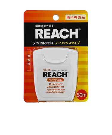 リーチ（REACH）　デンタルフロス　ノーワックスタイプ　無香料　50m