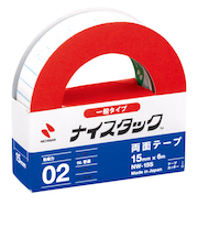 ニチバン　ナイスタック　紙両面テープ小巻　15mm×6m　NW－15S