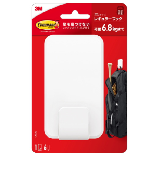 スリーエム（3M）　コマンドフック　XXLサイズ　CMXXL　白