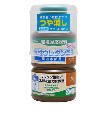 ワシン　水性ウレタンニスつや消し　130mL　けやき