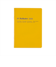 【2025年10月始まり】　デルフォニックス（DELFONICS）　ロルバーンノートダイアリー　A5　マンスリーブロック　160074_184　イエロー　月曜始