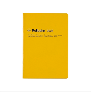 【2025年10月始まり】　デルフォニックス（DELFONICS）　ロルバーンノートダイアリー　A5　マンスリーブロック　160074_184　イエロー　月曜始