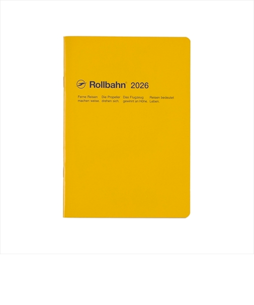 【2025年10月始まり】　デルフォニックス（DELFONICS）　ロルバーンノートダイアリー　A5　マンスリーブロック　160074_184　イエロー　月曜始