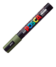 三菱鉛筆　ポスカ　中字丸芯　PC－5M　カーキグリーン