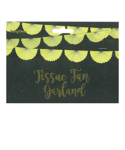 PartyDeco　ガーランド　ロゼット　イエロー