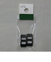 ニフコ（Nifco）　プラスチックパーツ　調節アジャスター　AJ－10　10mm　黒　2個入