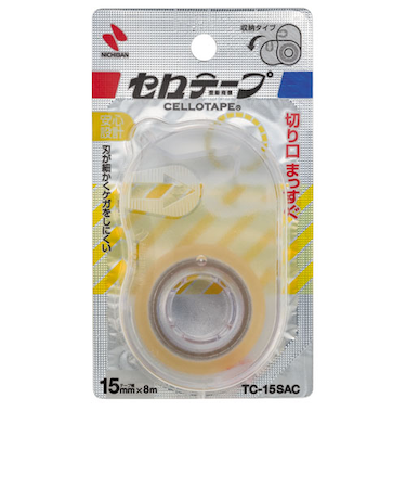 ニチバン　セロテープ（R）　収納カッター付き　TC－15SAC