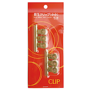目玉クリップ　（小小）　6ヶ　CA-04K　シルバー