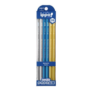 トンボ鉛筆(Tombow) イッポ(ippo!) かきかたえんぴつ 2B KB-KUA01-2B メタリック