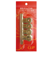 目玉クリップ　（中）　4ヶ　CA-06K　シルバー