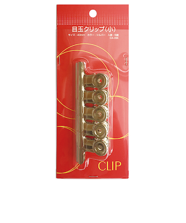 目玉クリップ　（小）　5ヶ　CA-05K　シルバー
