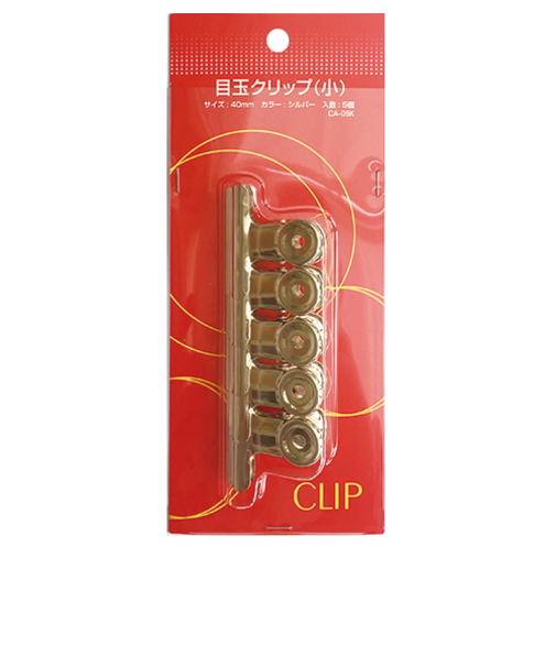 目玉クリップ　（小）　5ヶ　CA-05K　シルバー