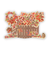 ホールマーク（Hallmark）　ダイカット　リスと紅葉　825126