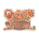 ホールマーク（Hallmark）　ダイカット　リスと紅葉　825126