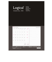 【2025年12月始まり】　ナカバヤシ　ロジカルダイアリー　A5　マンスリーブロック　NS-A506-26BK　ブラック　月曜始まり